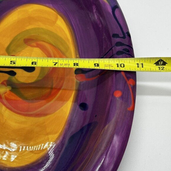 Cooks New Zealand Art Pottery Oval Serving Bowl Vegetables Pasta 17 X 11  Modern - Picture 8 of 11